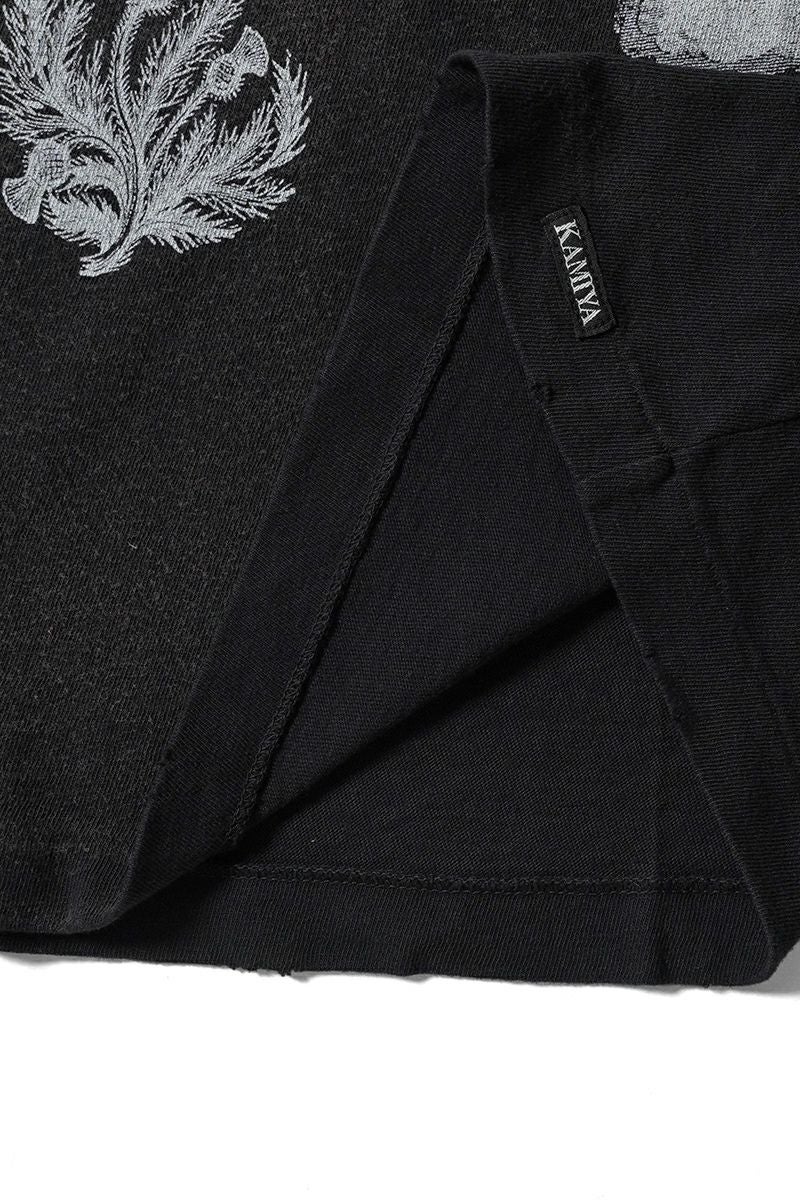KAMIYA(カミヤ) "ADVERTISING ART" Distressed LS Tee 広告芸術 ディストレスト 長袖Tシャツ G14LT081