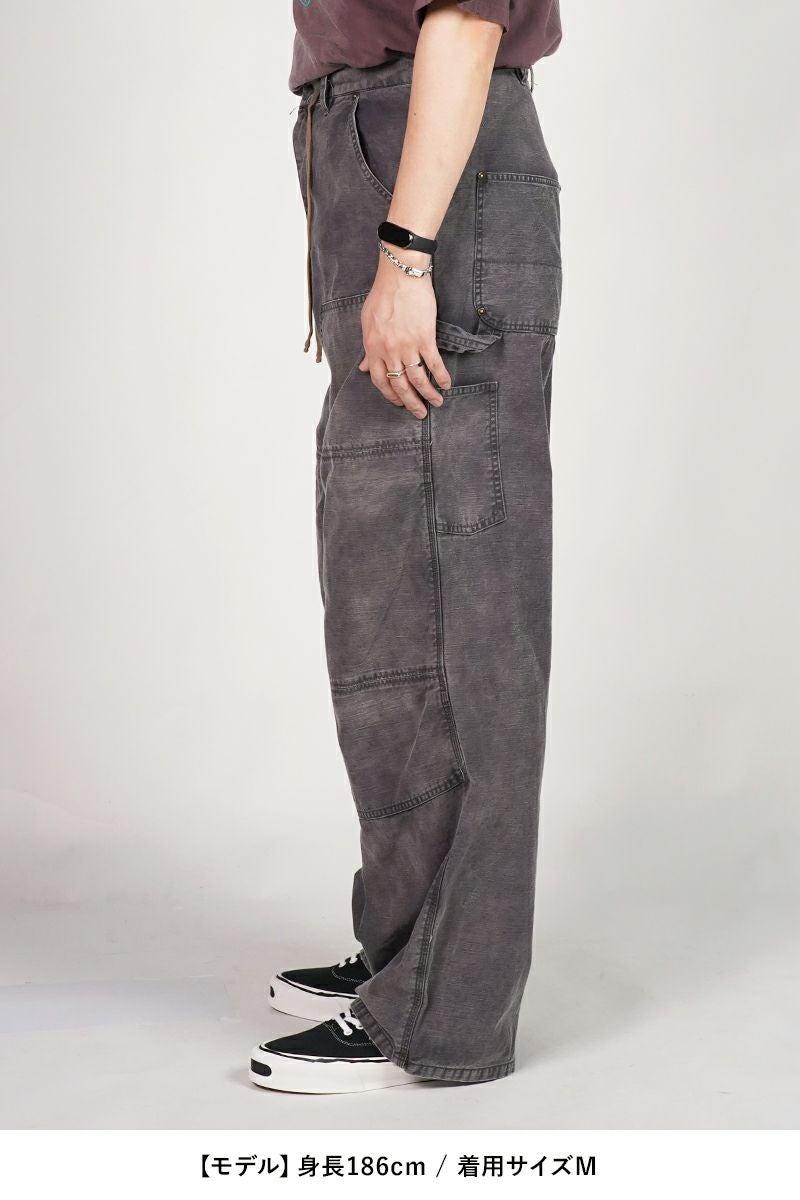 KAMIYA(カミヤ) | KAMIYA(カミヤ)Stain Painter Pants サテン 