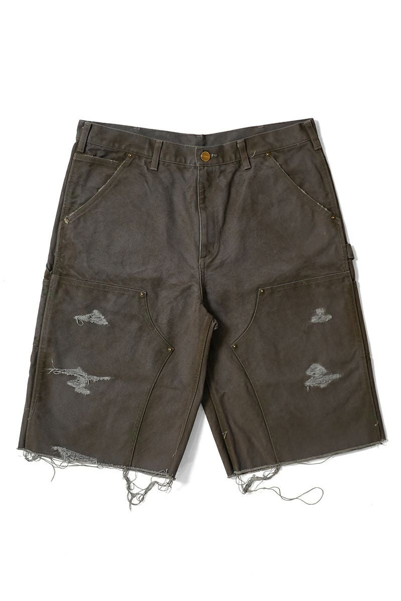 KAMIYA(カミヤ) BORO Duck Painter Wide Bermuda Pants ボロダックペインターワイドバミューダパンツ G14PT093