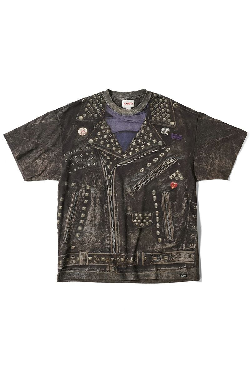 KAMIYA(カミヤ) Trompe I'oeil Print T-Shirt トロンプルイユ プリントTシャツ G14TS028