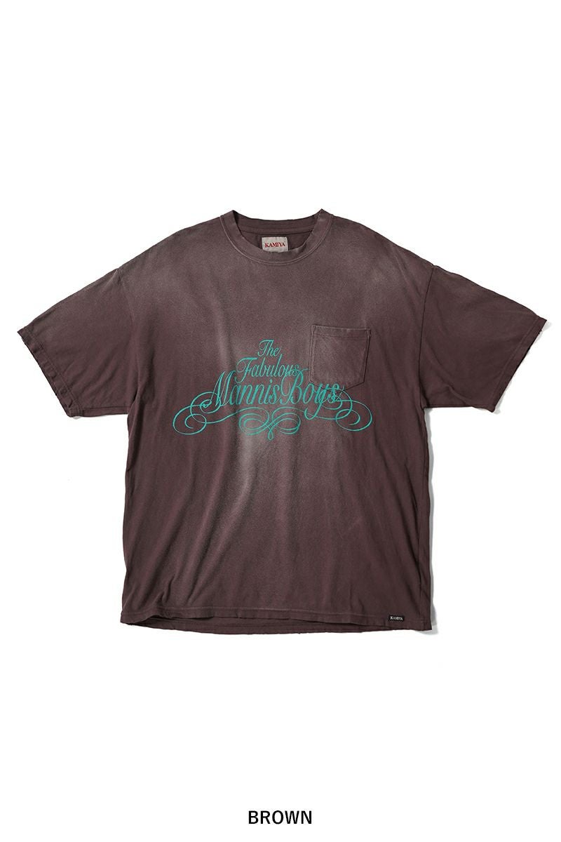 KAMIYA(カミヤ) Distressed Pocket Tee ディストゥレストポケットTシャツ G14TS082