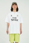 FreshService(フレッシュサービス) CORPORATE PRINTED S/S TEE "FOOTBALL" コーポレートプリントTシャツ フットボール FSC251-70185