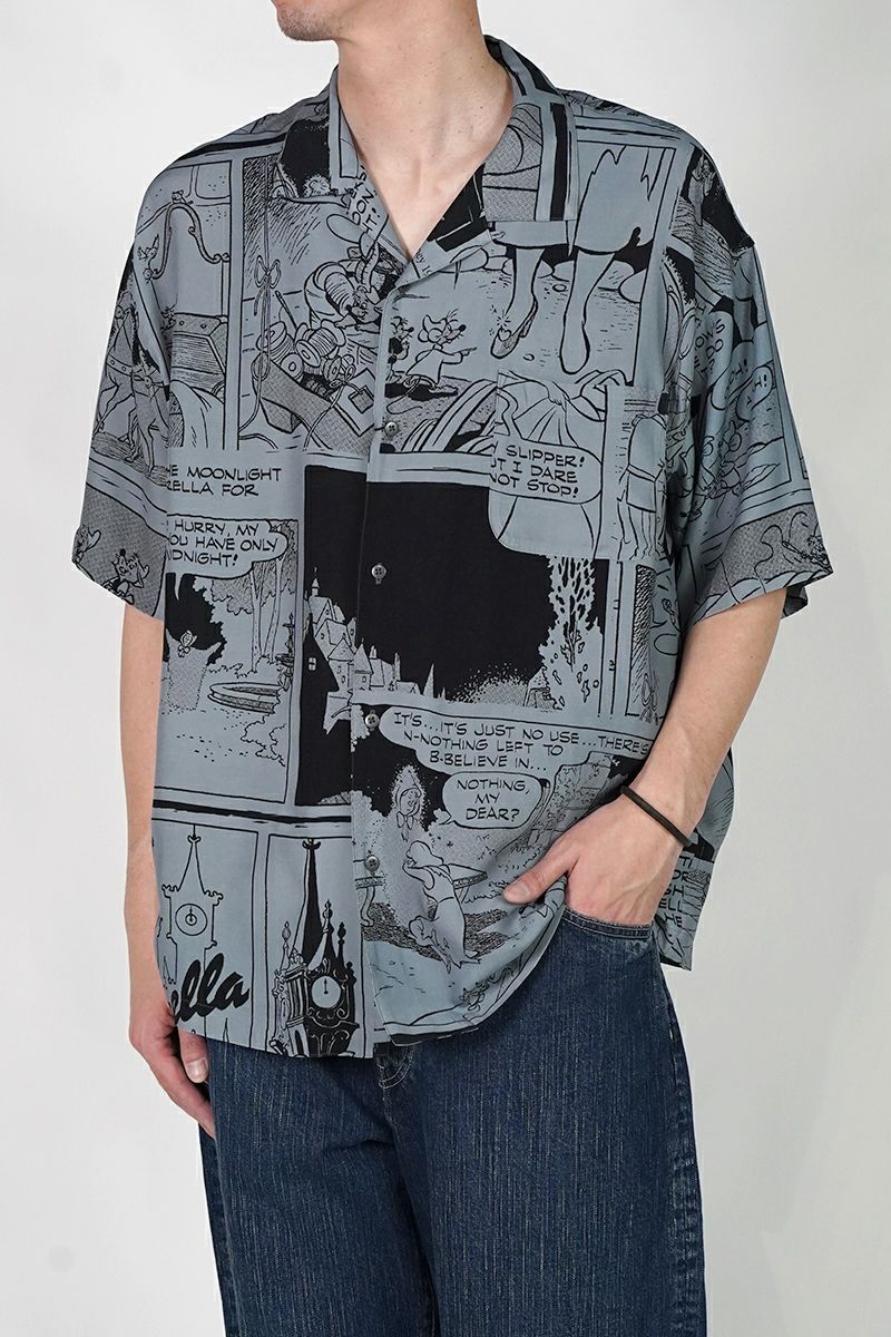 Porter Classic(ポータークラシック) DISNEY VC PC ALOHA COLLECTION ALOHA SHIRT CINDERELLA ディズニーポータークラシックアロハコレクション アロハシャツシンデレラ PC-024-3285