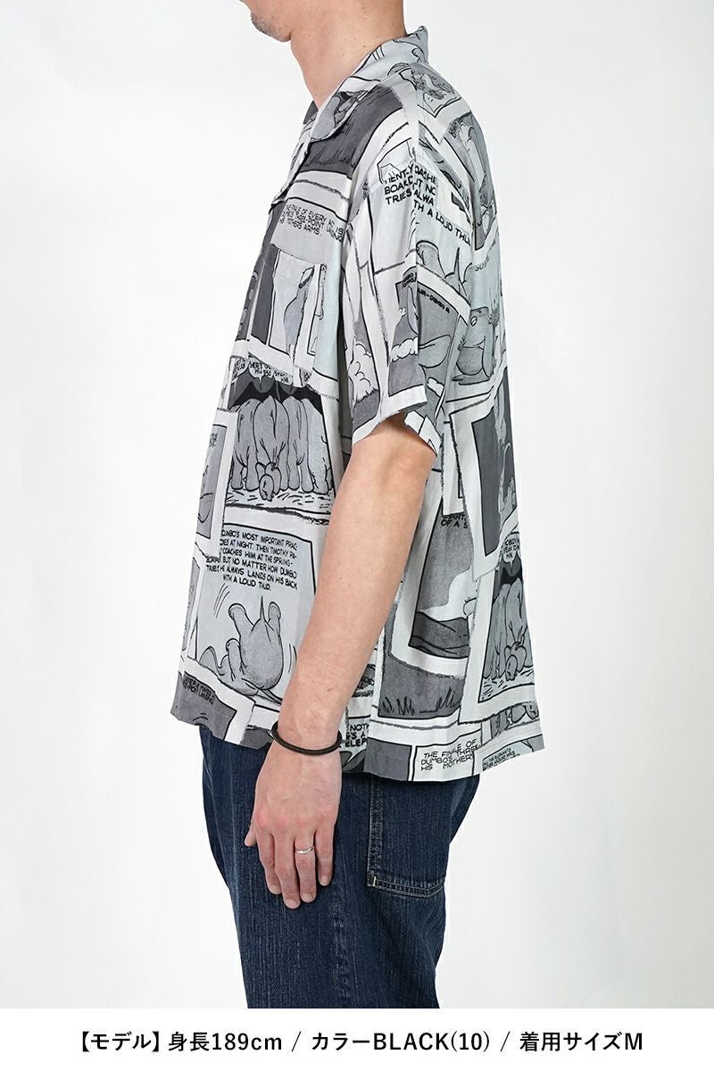 Porter Classic(ポータークラシック) DISNEY VC PC ALOHA COLLECTION ALOHA SHIRT DUMBO ディズニーポータークラシックアロハコレクション アロハシャツダンボ PC-024-3289