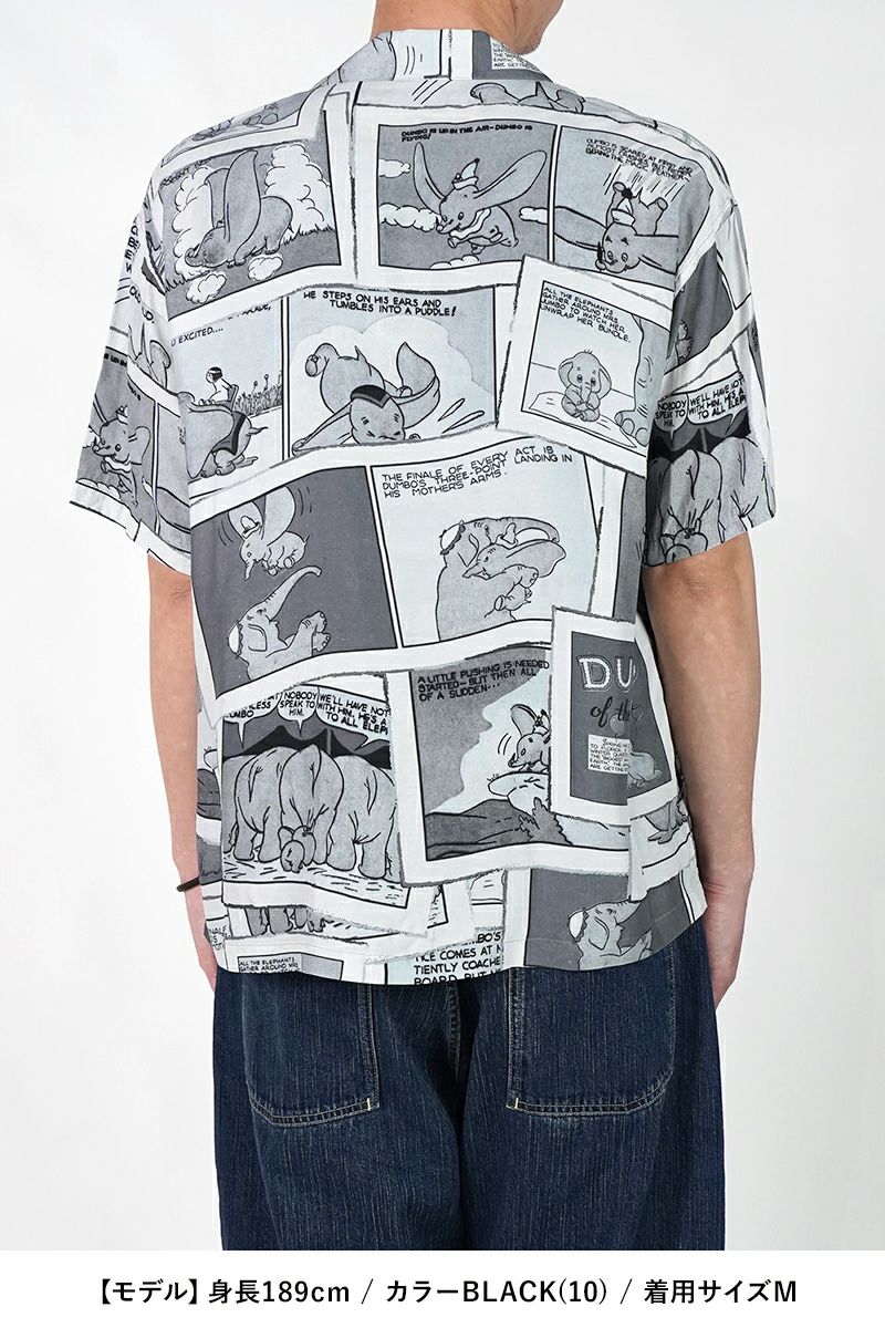 Porter Classic(ポータークラシック) DISNEY VC PC ALOHA COLLECTION ALOHA SHIRT DUMBO ディズニーポータークラシックアロハコレクション アロハシャツダンボ PC-024-3289