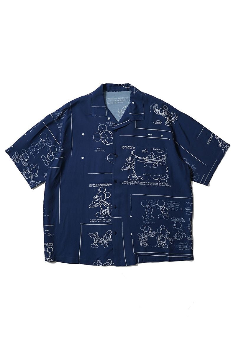 Porter Classic(ポータークラシック) DISNEY MS PC ALOHA COLLECTION ALOHA SHIRT DISNEY MICKEY MOUSE ディズニーポータークラシックアロハコレクション アロハシャツディズニーミッキーマウス PC-024-3290