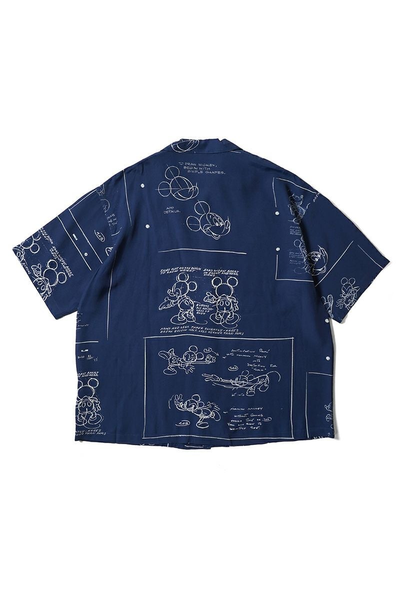 Porter Classic(ポータークラシック) DISNEY MS PC ALOHA COLLECTION ALOHA SHIRT DISNEY MICKEY MOUSE ディズニーポータークラシックアロハコレクション アロハシャツディズニーミッキーマウス PC-024-3290