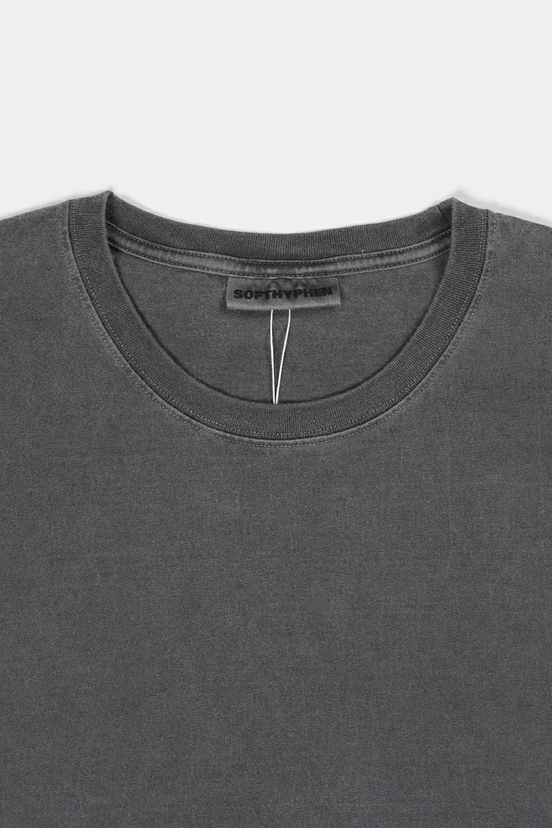 SOFTHYPHEN(ソフトハイフン) PIGMENT DYED ROLLED SLEEVE TEE ピグメント染めロールスリーブTシャツ MGMCT251506
