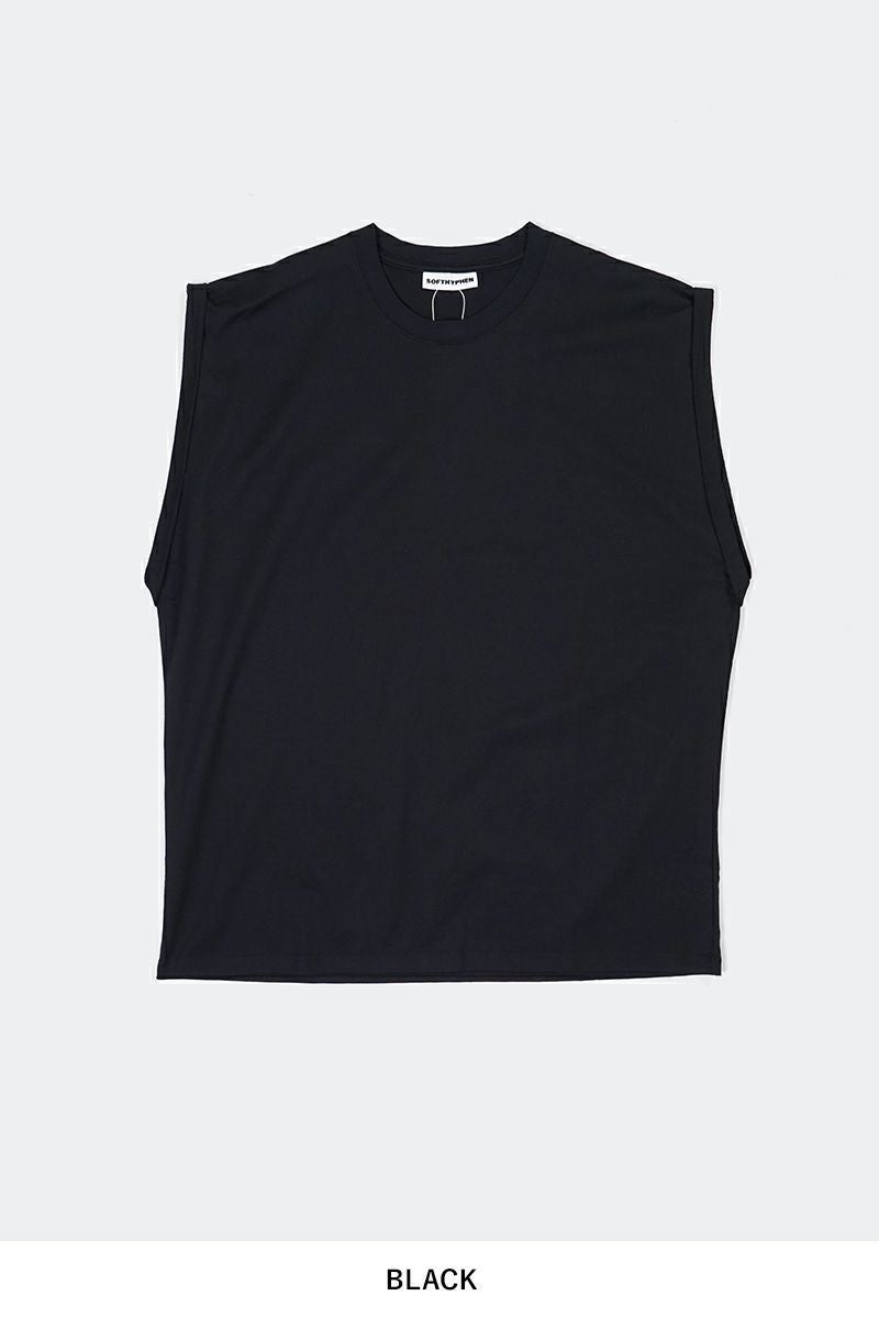 SOFTHYPHEN(ソフトハイフン) ROLLED SLEEVE TEE ロールスリーブTシャツ MGMCT251516