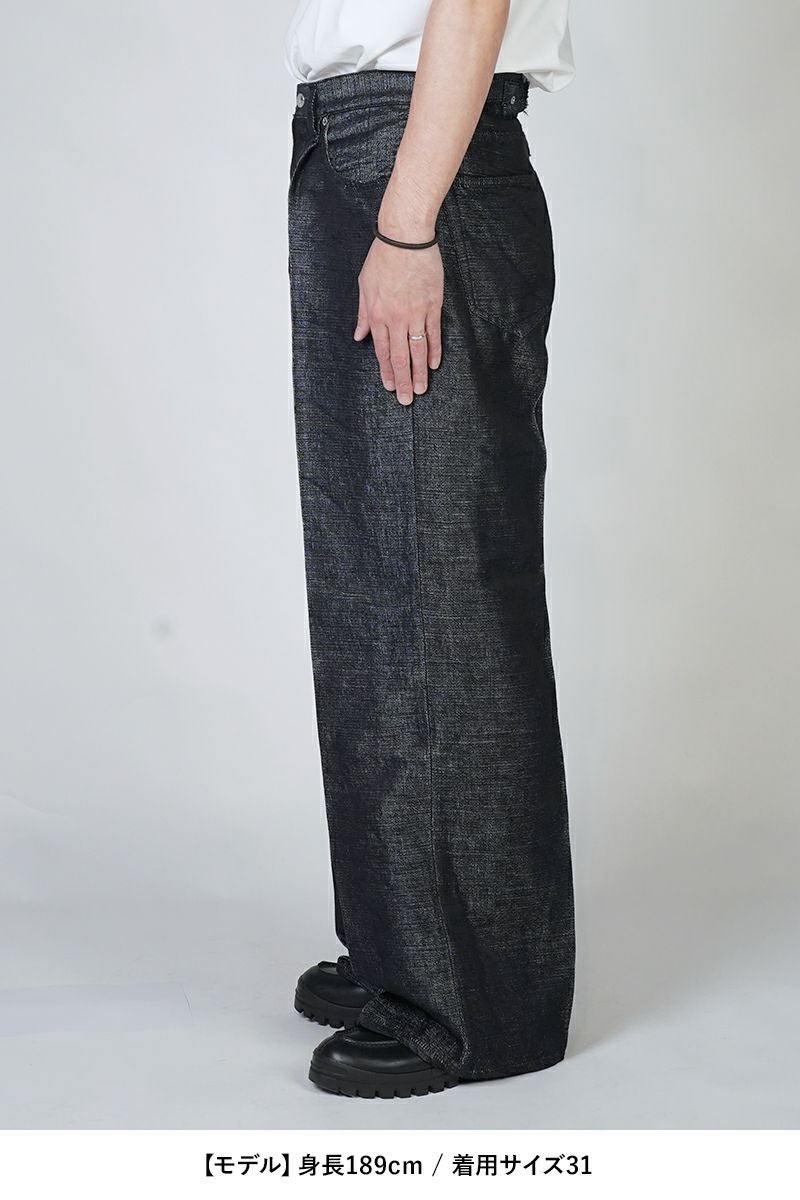 DAIRIKU(ダイリク) "Wide" Linen Denim Pants ワイドリネンデニムパンツ 25SS L-DNM-3