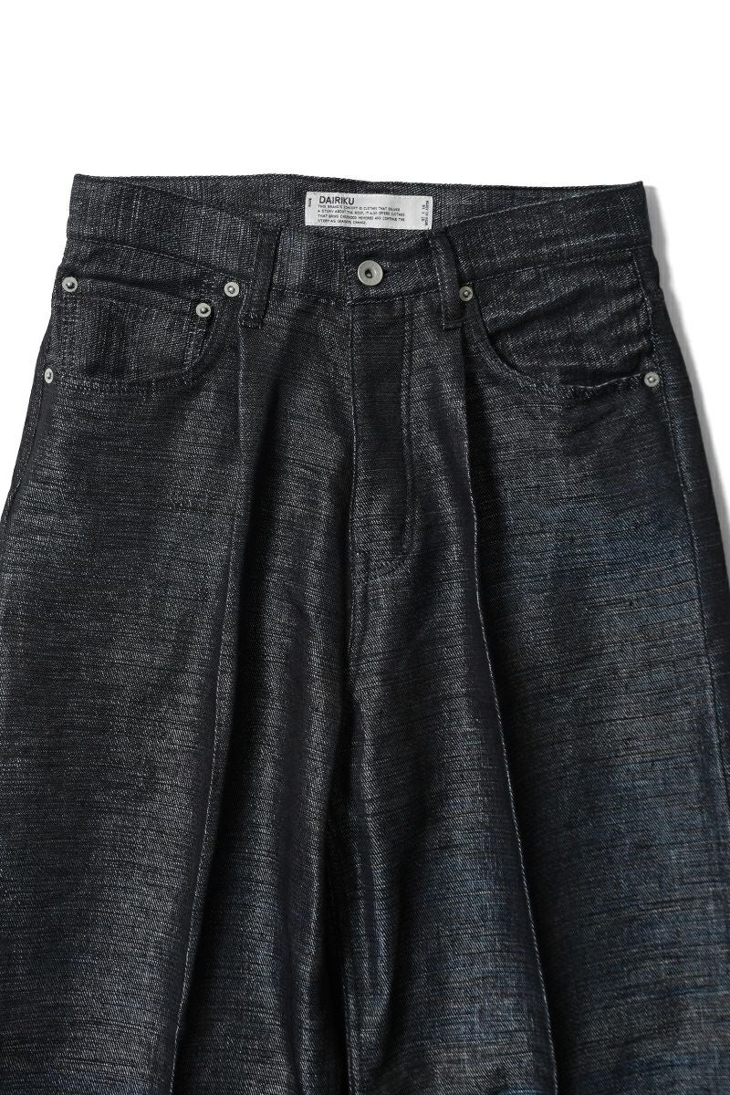 DAIRIKU(ダイリク) "Wide" Linen Denim Pants ワイドリネンデニムパンツ 25SS L-DNM-3
