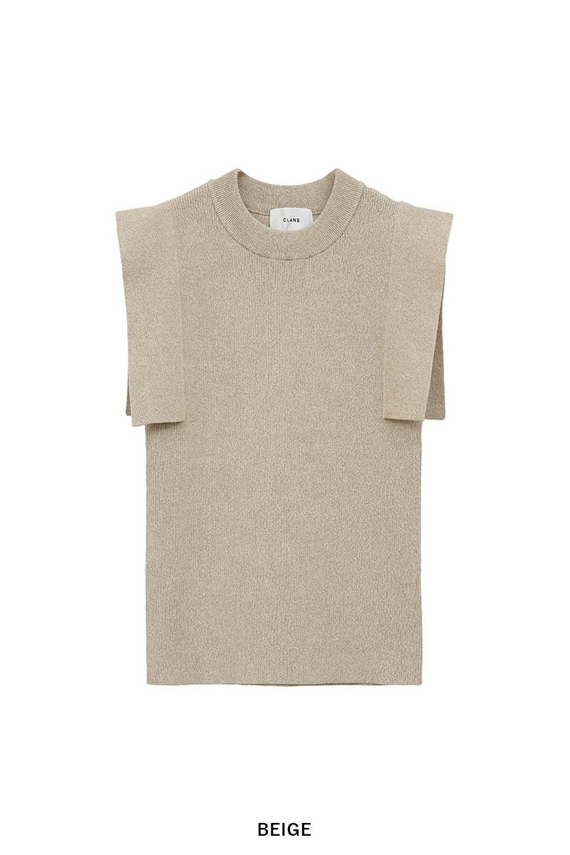 CLANE(クラネ) SQUARE SLEEVE KNIT TOPS スクエアスリーブニットトップス 18106-2252