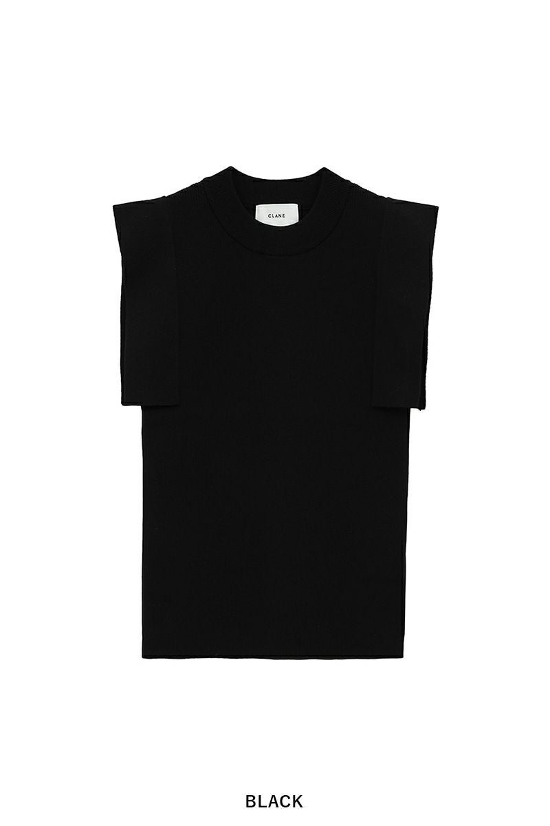 CLANE(クラネ) SQUARE SLEEVE KNIT TOPS スクエアスリーブニットトップス 18106-2252