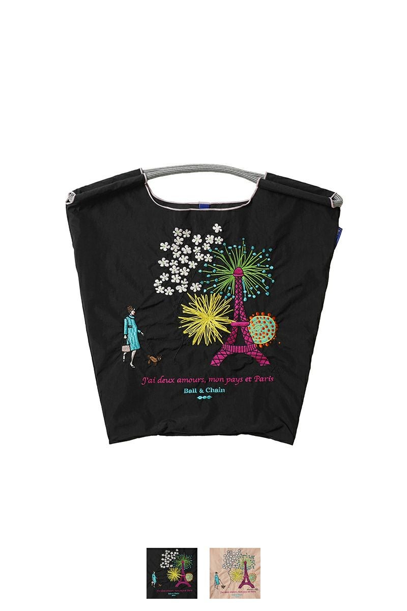 Ball & Chain(ボールアンドチェーン) Marianne battle paris (M) マリアンヌバトルパリM eiffel touer エッフェル塔 ショッピングバック トートバッグ 363001