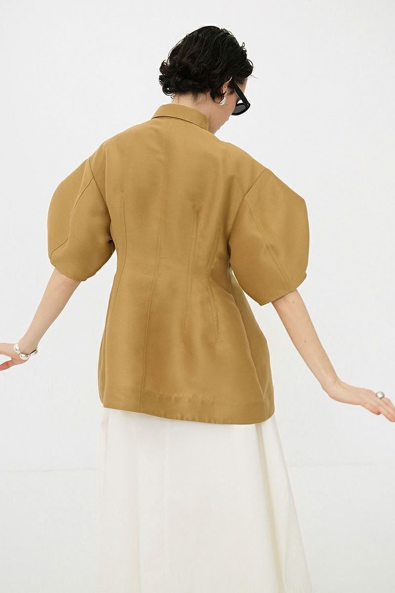 CLANE(クラネ) WAIST SHAPE PUFF SLEEVE TOPS ウエストシェイプパフスリーブトップス 18122-4252