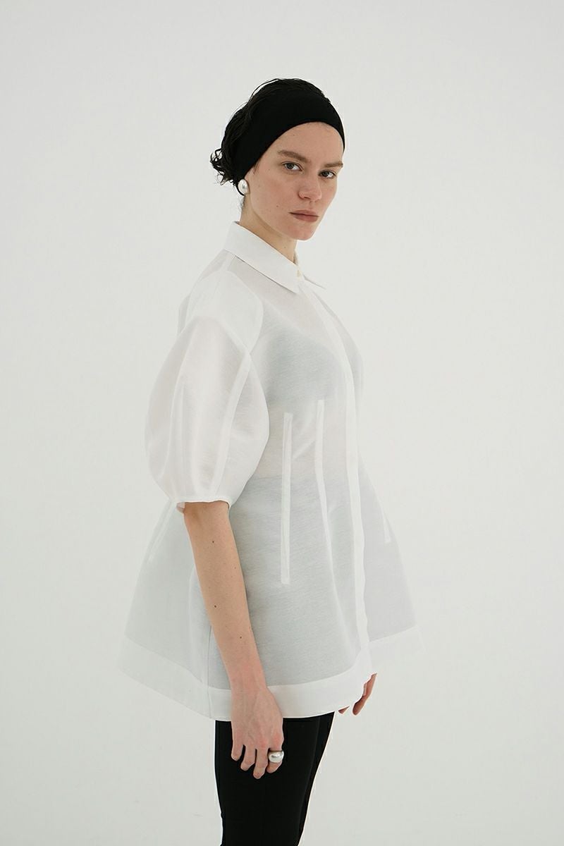 CLANE(クラネ) WAIST SHAPE PUFF SLEEVE TOPS ウエストシェイプパフスリーブトップス 18122-4252