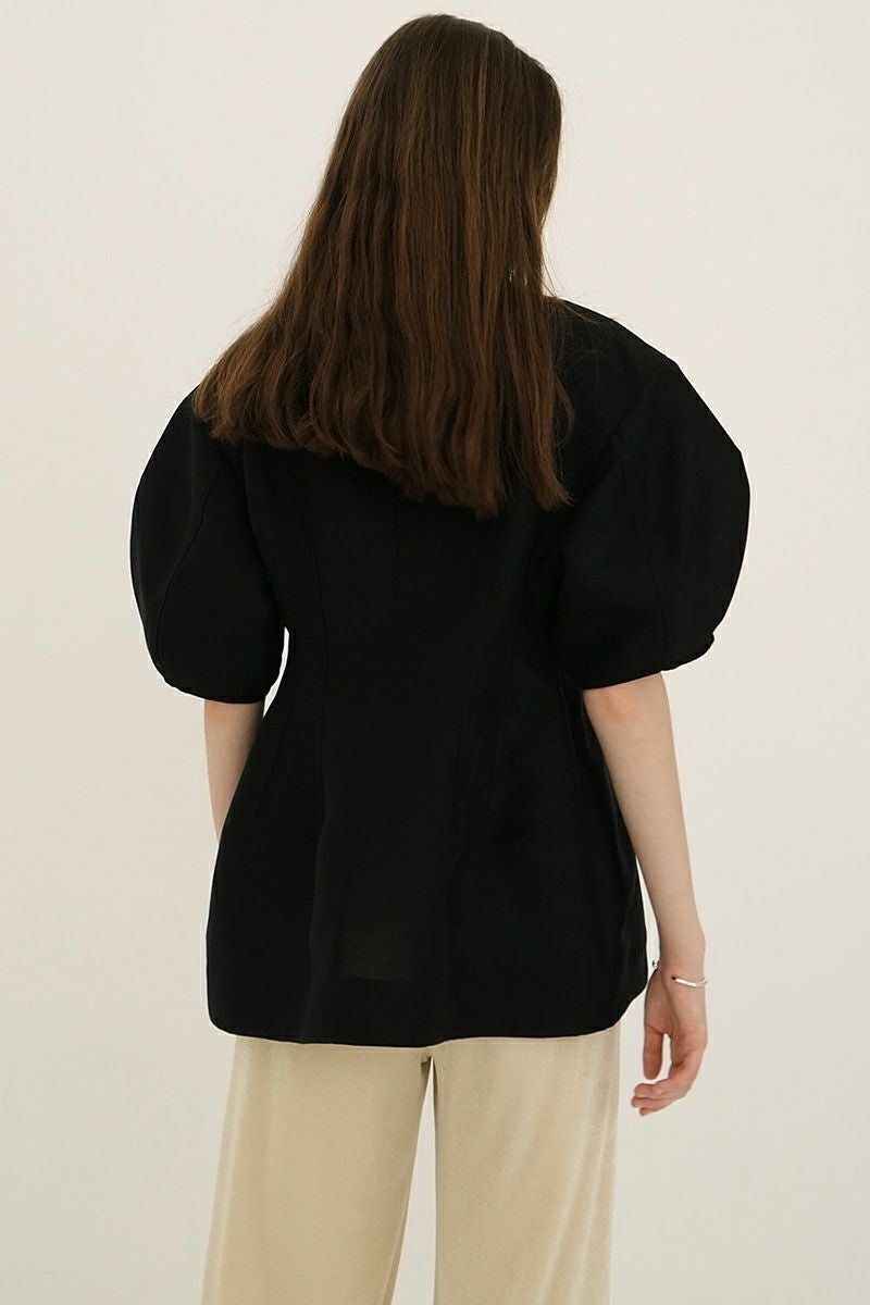 CLANE(クラネ) WAIST SHAPE PUFF SLEEVE TOPS ウエストシェイプパフスリーブトップス 18122-4252