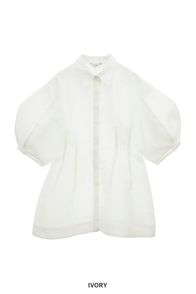 CLANE(クラネ) WAIST SHAPE PUFF SLEEVE TOPS ウエストシェイプパフスリーブトップス 18122-4252