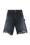 SAINT Mxxxxxx(セントマイケル) SM-HR8-0000-071 / DOUBLE KNEE SHORTS / BLACK ダブルニーショーツブラック
