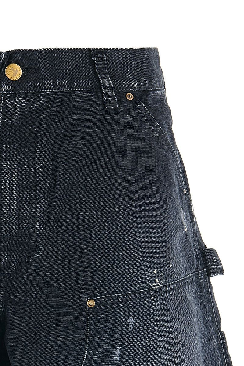 SAINT Mxxxxxx(セントマイケル) SM-HR8-0000-071 / DOUBLE KNEE SHORTS / BLACK ダブルニーショーツブラック