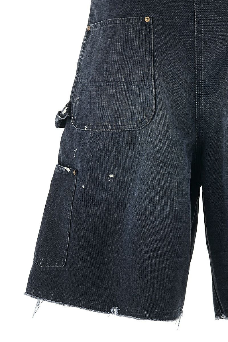 SAINT Mxxxxxx(セントマイケル) SM-HR8-0000-071 / DOUBLE KNEE SHORTS / BLACK ダブルニーショーツブラック