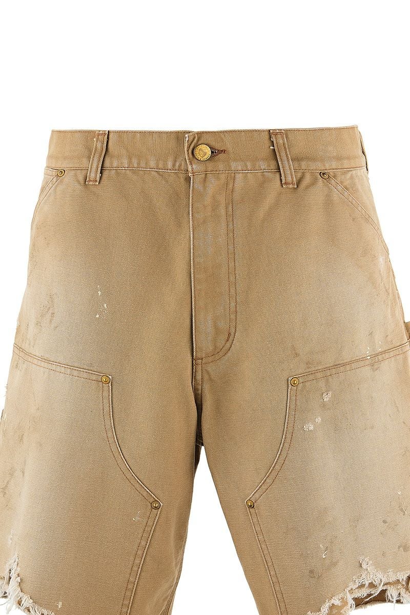 SAINT Mxxxxxx(セントマイケル) SM-HR8-0000-072 / DOUBLE KNEE SHORTS / BEIGE ダブルニーショーツベージュ