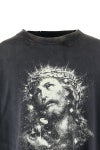 SAINT Mxxxxxx(セントマイケル) SM-HR8-0000-016 / SS TEE / JESUS / BLACK ジーザス半袖Tシャツ