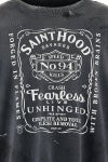 SAINT Mxxxxxx(セントマイケル) SM-HR8-0000-C70 / NH_SS TEE / STHD.FEARLESS / BLACK NEIGHBORHOOD ネイバーフッド半袖Tシャツ ブラック