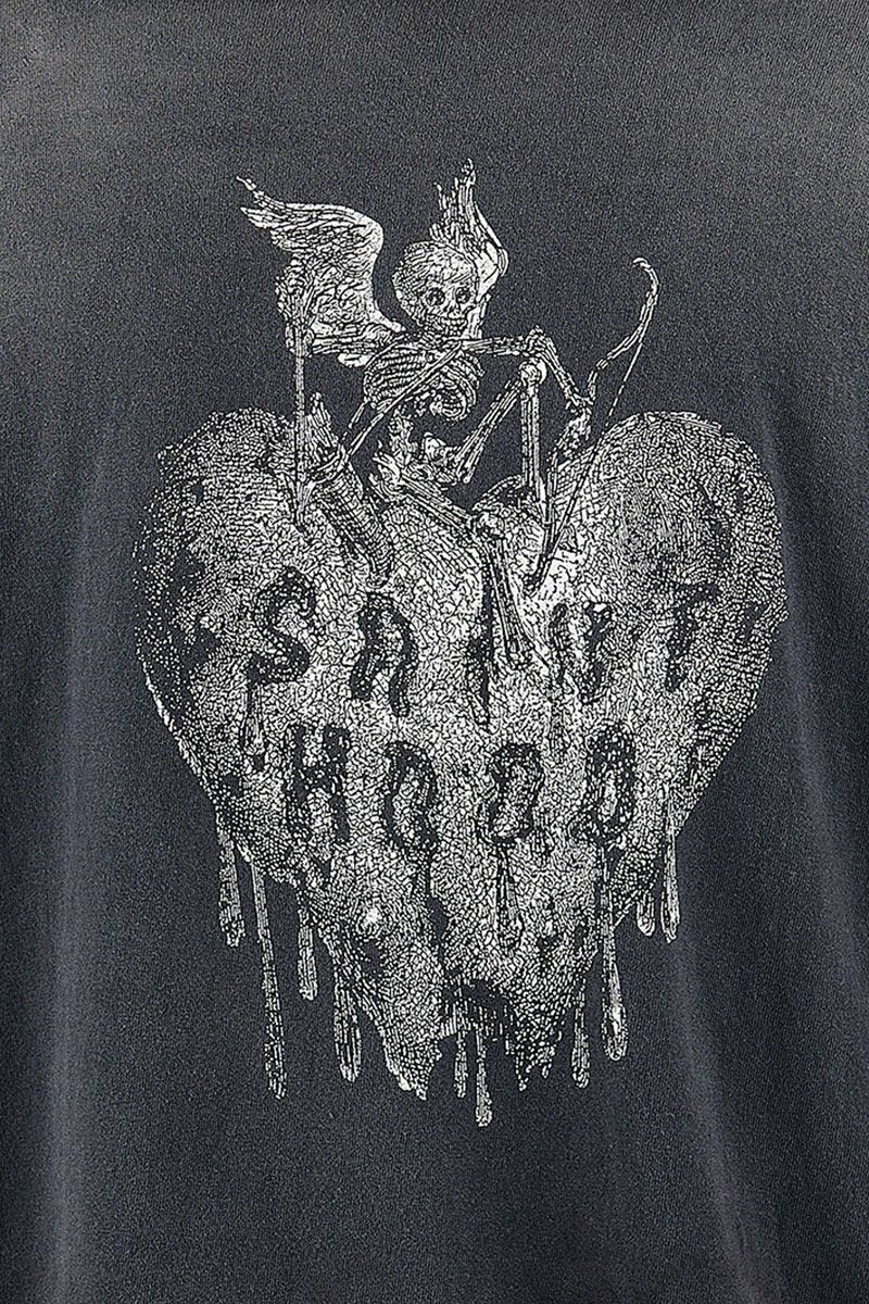 SAINT Mxxxxxx(セントマイケル) SM-HR8-0000-C70 / NH_SS TEE / STHD.FEARLESS / BLACK NEIGHBORHOOD ネイバーフッド半袖Tシャツ ブラック