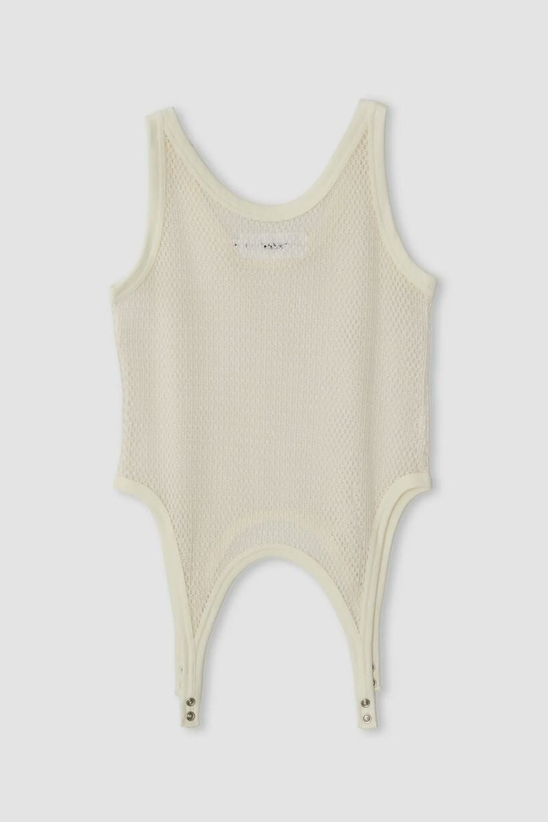 JANE SMITH(ジェーンスミス) COTTON POLYESTER MESH UP DOWN TANK TOP コットンポリエステルメッシュ アップ＆ダウン タンクトップ 25SCT-#837L