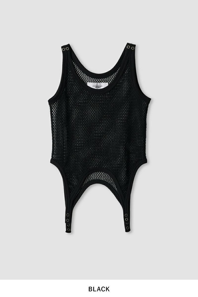 JANE SMITH(ジェーンスミス) COTTON POLYESTER MESH UP DOWN TANK TOP コットンポリエステルメッシュ アップ＆ダウン タンクトップ 25SCT-#837L