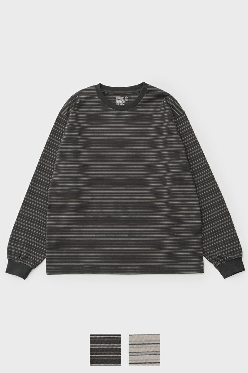 ANOTHER OFFICE(アナザーオフィス) Ordinary Multi Stripe T オーディナリーマルチストライプTシャツ AOFSTS010