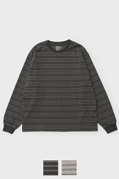 ANOTHER OFFICE(アナザーオフィス) Ordinary Multi Stripe T オーディナリーマルチストライプTシャツ AOFSTS010