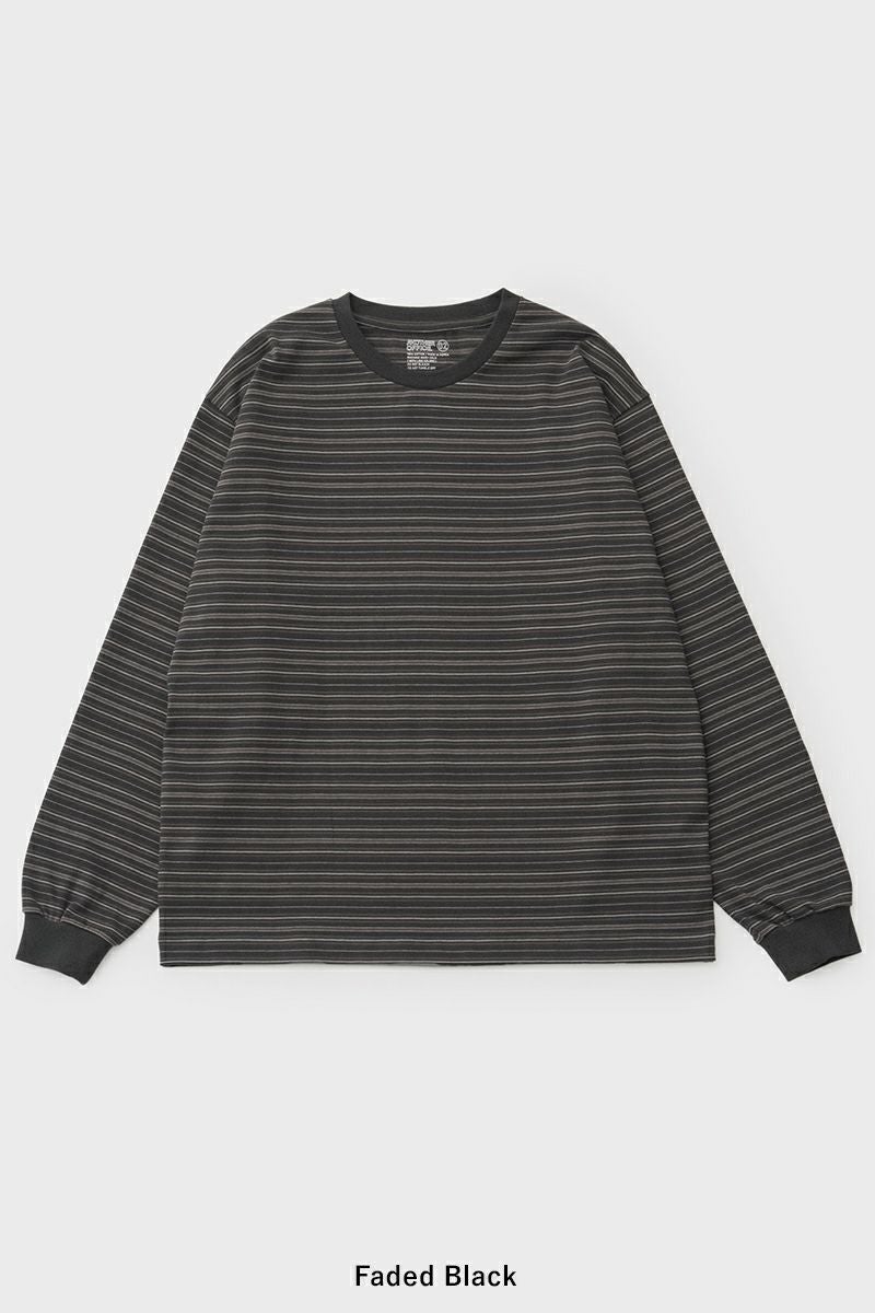 ANOTHER OFFICE(アナザーオフィス) Ordinary Multi Stripe T オーディナリーマルチストライプTシャツ AOFSTS010