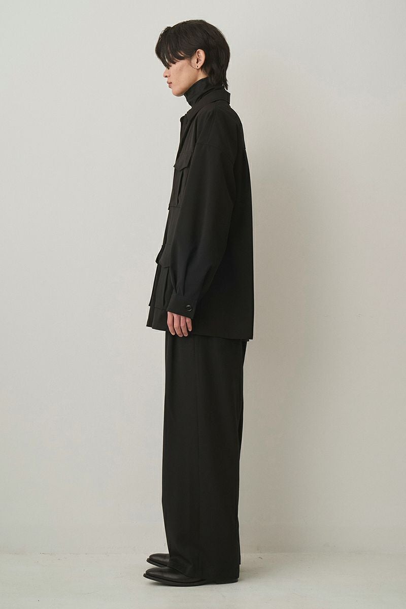 JUHA オーバーサイズ サファリジャケット シャツジャケット ブラック M JUHA(ユハ) | JUHA(ユハ)OVERSIZED SAFARI JACKET オーバーサイズ