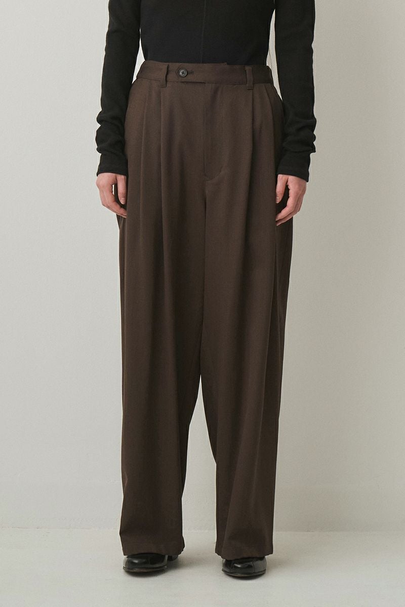JUHA(ユハ) 2TUCK WIDE EASY PANTS 2タックワイドイージーパンツ 10220805-1