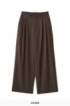 JUHA(ユハ) 2TUCK WIDE EASY PANTS 2タックワイドイージーパンツ 10220805-1
