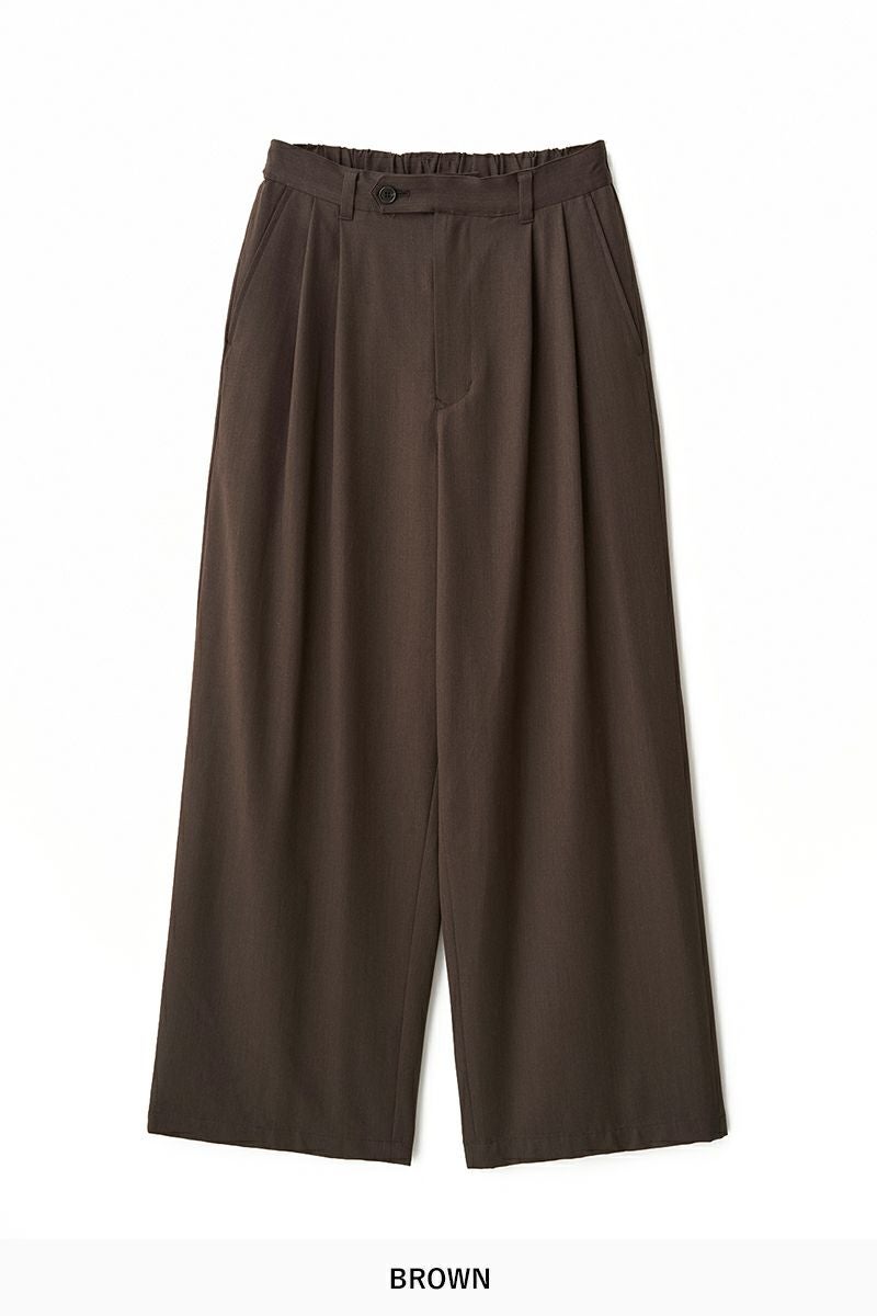 JUHA(ユハ) 2TUCK WIDE EASY PANTS 2タックワイドイージーパンツ 10220805-1