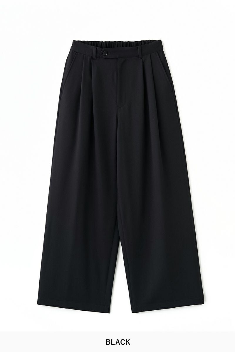 JUHA(ユハ) 2TUCK WIDE EASY PANTS 2タックワイドイージーパンツ 10220805-1