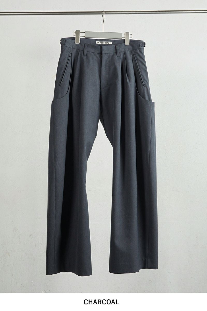 NVRFRGT(ネバーフォーゲット) CURVED LEG UTILITY TROUSERS カーブレッグユーティリティトラウザーズ NF252P01