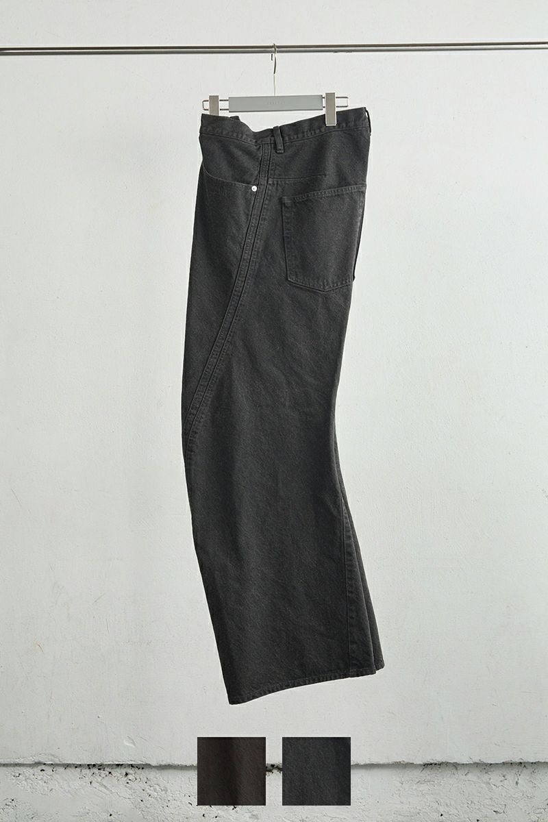 NVRFRGT(ネバーフォーゲット) 3D TWISTED WIDE LEG JEANS 3Dツイステッドワイドレッグジーンズ NF252P10B