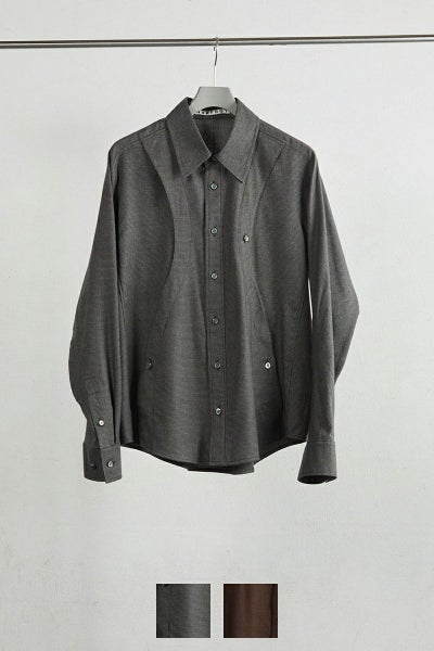 NVRFRGT(ネバーフォーゲット) PLAID LONG SLEEVE SHIRT プレイド長袖シャツ NF252S01