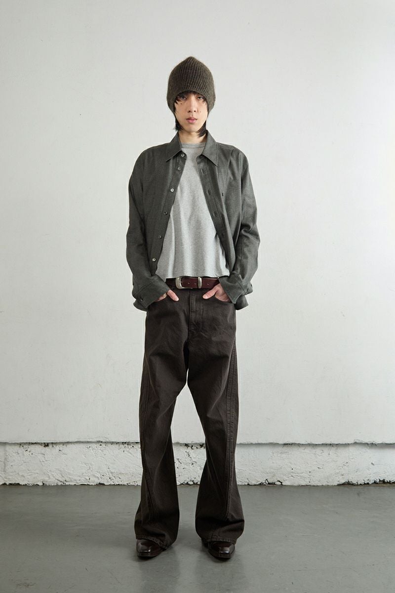 NVRFRGT(ネバーフォーゲット) PLAID LONG SLEEVE SHIRT プレイド長袖シャツ NF252S01