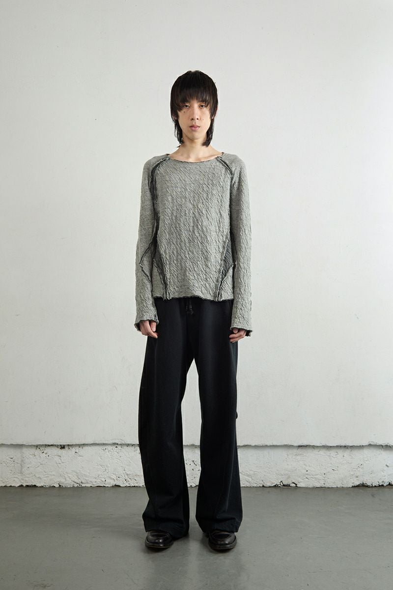NVRFRGT(ネバーフォーゲット) PANELED LONG SLEEVE T SHIRT パネル長袖Tシャツ NF252T01