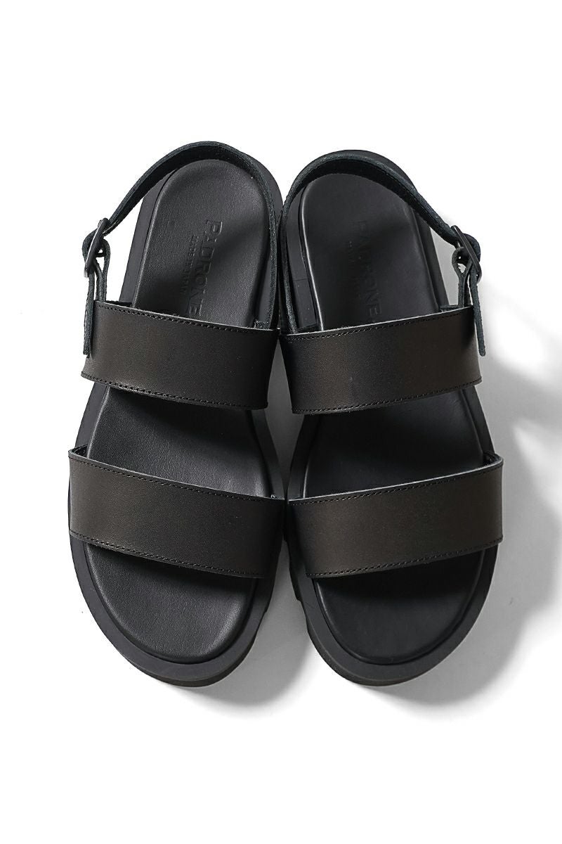 PADRONE(パドローネ) CS BACK STRAP SANDALS チャンキーソールバックストラップサンダル PU2308-3206-24A