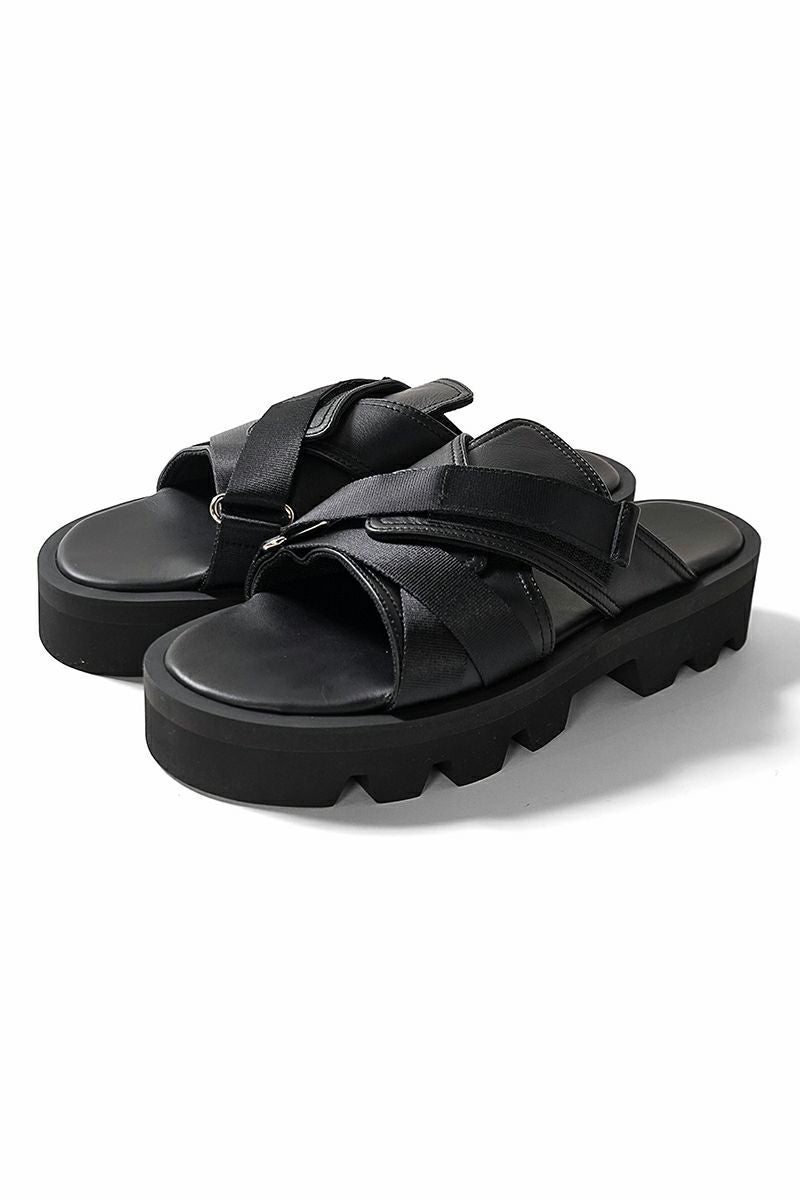 PADRONE(パドローネ) CS MULTI STRAP SANDALS マルチストラップサンダル PU2308-3207-25A