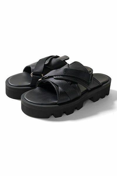 PADRONE(パドローネ) CS MULTI STRAP SANDALS マルチストラップサンダル PU2308-3207-25A