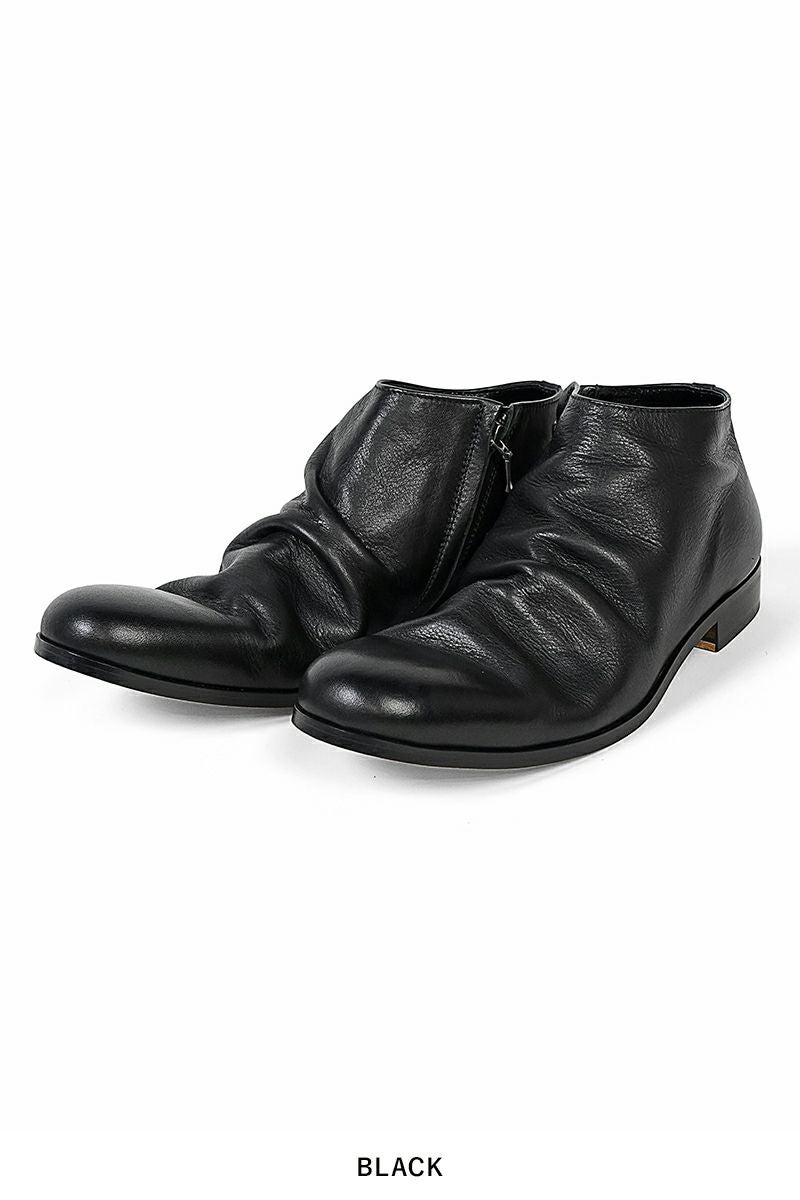 PADRONE(パドローネ) SHORT SIDE ZIP BOOTS TRACY ショートサイドジップブーツ トレイシー PU8395-1203-12C