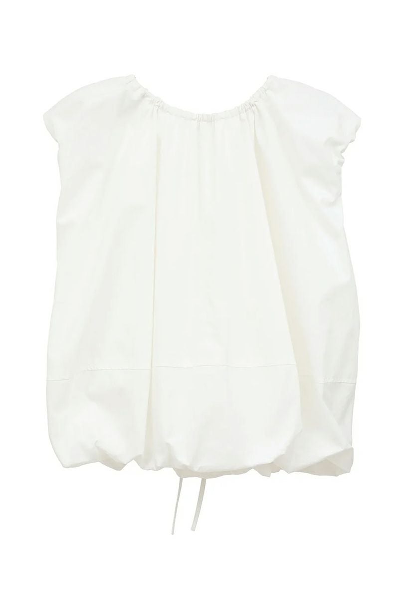 CLANE(クラネ) W FACE SLEEVELESS RIBBON TOPS ダブルフェイススリーブレスリボントップス 18122-4232