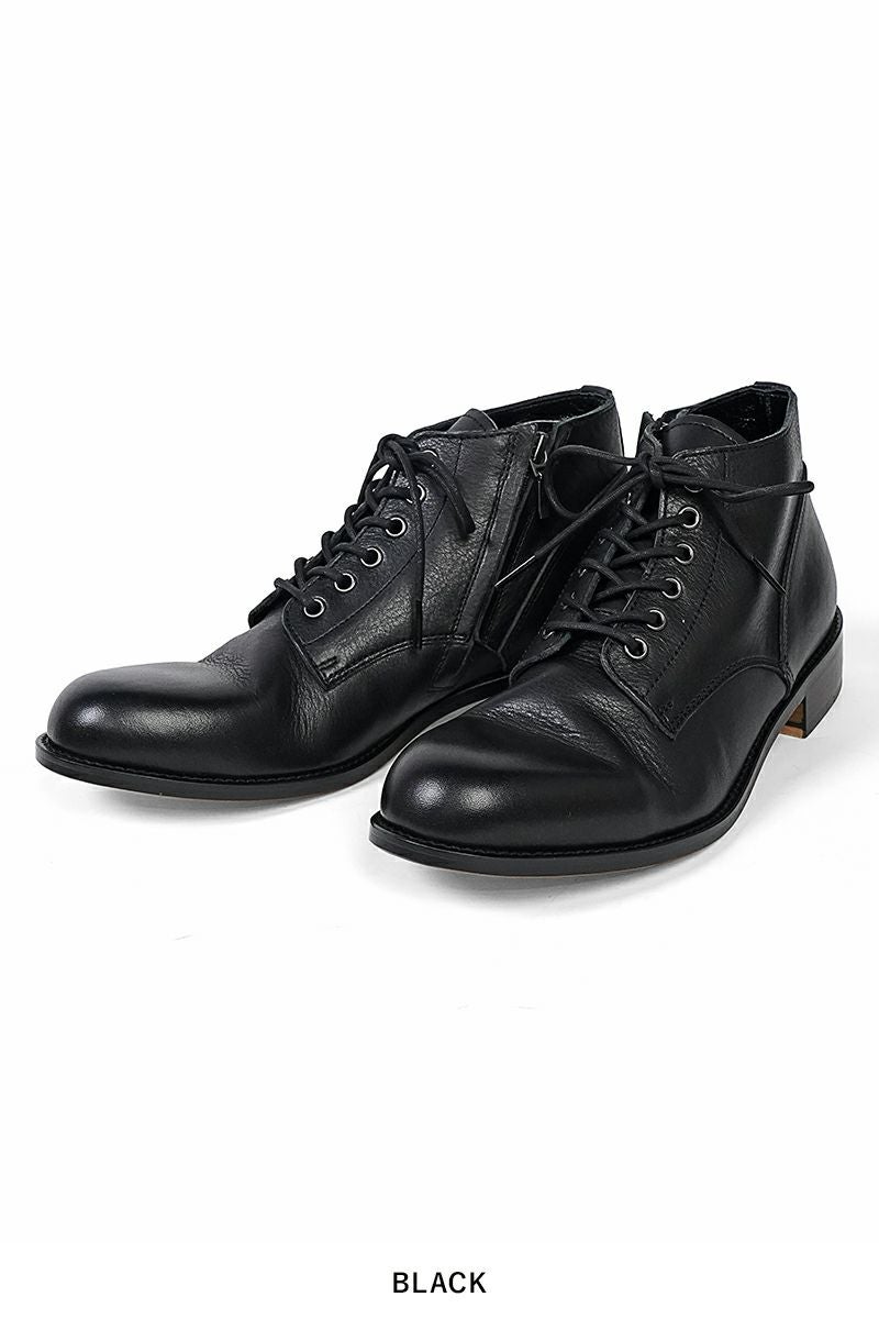 PADRONE(パドローネ) CHUKKA BOOTS with SIDE ZIP BAGGIO チャッカブーツ サイドジップ バッジオ PU7358-1205-13D